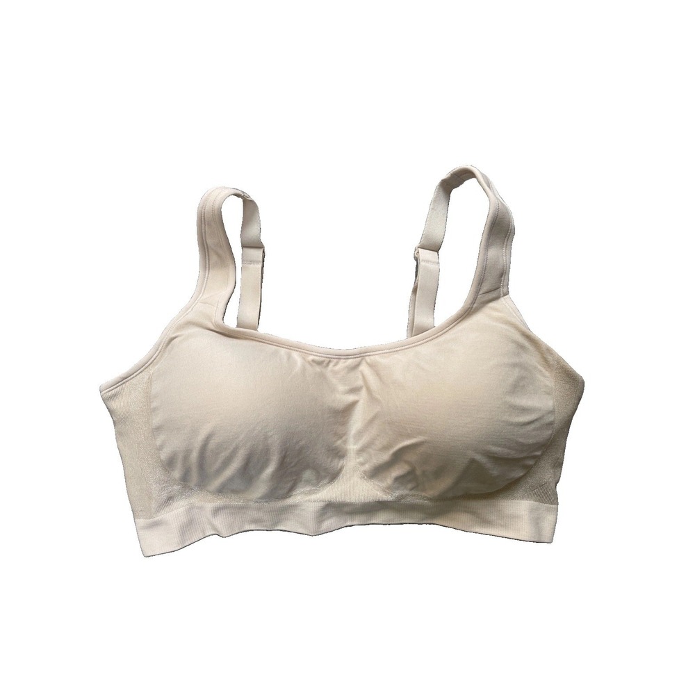 Body & Bra Womens XL Wireless Padded Bra Nude Taupe Convertible Racerback NWT